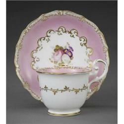 A Coalport coffee cup and saucer,...