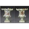 Image 1 : A Minton frilled campana vase,...