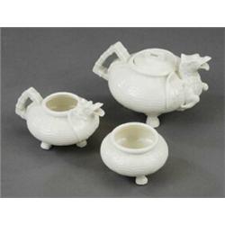 A Belleek Chinese small tea service,...