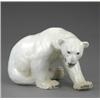 Image 1 : A Bing & Grondahl large model of a seated turning polar bear,...