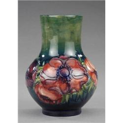 A Moorcroft Anemone pattern baluster vase,...