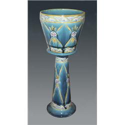 A good Minton Secessionist jardiniere and stand,...