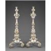 Image 1 : A pair of massive Meissen candelabra stands,...