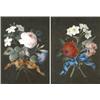 Image 1 : English School (Late 18th Century), A Pair - Floral Vignettes,...