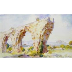 Wilfred Gabriel de Glehn (1870 - 1951) , The Ribblehead Viaduct,...