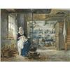 Image 1 : Hendrik Valkenburg (1826 - 1896), The Farm Kitchen,...