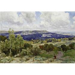 Sir Herbert Hughes-Stanton (1870 - 1937), The Dunes Looking Towards Hardelot, France,...