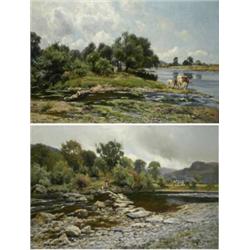 Arthur Walker Redgate (1860 - 1906), A Pair - On The Trent,...