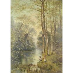 John Langstaffe (19th - 20th Century), A Pair - Woodland Scenes,...