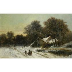 G** Schneider (19th Century), A Winter Evening,...