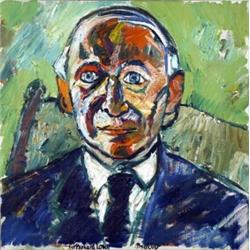 John Bratby (1928 - 1992), Portrait Of Sir Bernard Lovell,...