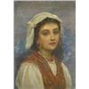 Image 1 : Kate Macready Perigrini (1839 - 1929), Portrait Of An Italian Peasant Girl,...