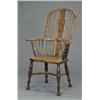 Image 1 : A good yew high back æbestÆ Windsor elbow chair,...