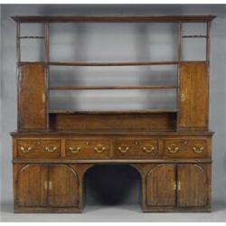 A George II oak dresser,...