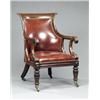 Image 1 : A good William IV mahogany library bergere,...