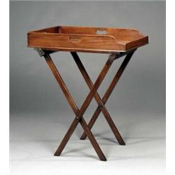 A George IV mahogany butlers tray,...