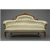 Image 1 : A Victorian walnut salon sofa,...