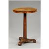 Image 1 : A William IV rosewood circular occasional table,...