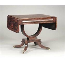 A George IV mahogany sofa table,...