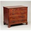 Image 1 : A small George III mahogany chest,...