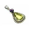 Image 2 : Sterling Silver .925 Lemon Quartz w/ Mystic Topaz