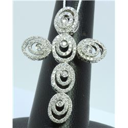 14K WHITE GOLD PENDANT 9.40GRAM DIAMOND 1.13CT