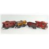 Image 1 : LOT OF 4 VINTAGE TIN LITHO TRAIN CARS