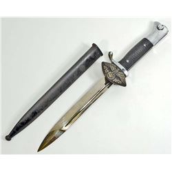 GERMAN NAZI CLAM SHELL DRESS BAYONET W/ SCABBARD