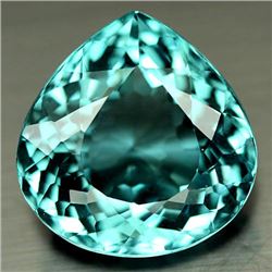 29.54 CT AQUAMARINE BLUE AFRICAN QUARTZ