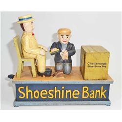 CAST IRON  SHOE SHINE BOY MECHANICAL BANK