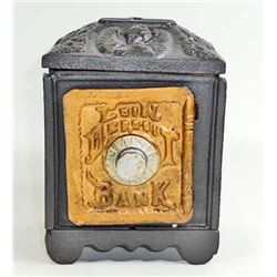 CAST IRON COIN DEPOSIT BANK SAFE STILL BANK