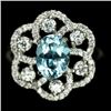Image 1 : STERLING SILVER SKY BLUE TOPAZ RING - SIZE 8.5