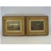 Image 1 : MORRIS, C, late 19th Century, a pair of fishing scenes, oils on board, gilt frames, 12cm x 17cm (...