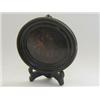 Image 1 : A STOBWASSER BOX LID, early 19th Century, Teniers subject on papier mache, period oval pear wood...