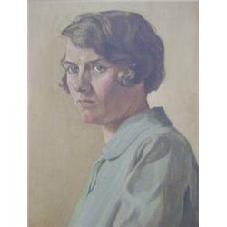 Wrb Monogram WRB, (monogram) 1927, studio portrait of a young girl, head and ...