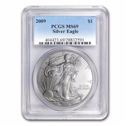 2009 Silver American Eagle MS-69 PCGS