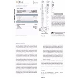 0.70 ct GIA Round Brilliant E, SI1,  Solitaire Ring 18K Yellow Gold RingSize  6.5