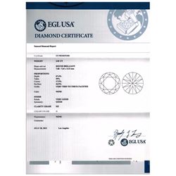 2.01 ct EGL Round Brilliant H, SI2 Solitaire Ring 18K Rose Gold RingSize 6.5