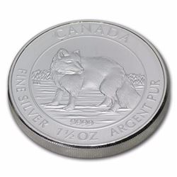 2014 Canada 1.5 oz Silver $8 Arctic Fox BU