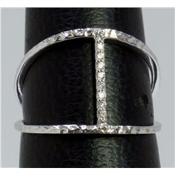 14K WHITE GOLD RING 2.00GRAM DIAMOND 0.07CT