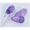 Image 2 : 44.44 ct Amethyst Beads 3Pcs