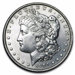 1901 Morgan Dollar BU MS-62/63?