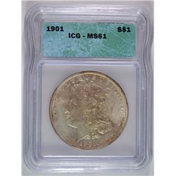 1901 MORGAN DOLLAR ICG MS-61 KEY DATE RARELY SEEN IN MS