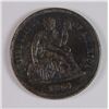 Image 1 : 1860 SEATED LIBERTY DIME CHOICE BU - COIN is SEMI PF LIKE