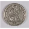 Image 1 : 1876-CC SEATED LIBERTY  DIME AU