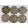 Image 1 : (6) MISC NICKELS (1867, 1868, 1893, 1912-D, 1916, 1916-D)