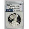 Image 1 : 1992-S AMERICAN SILVER EAGLE PCI GRADED PERFECT PROOF DCAM