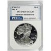 Image 1 : 2001-W AMERICAN SILVER EAGLE PCI GRADED PERFECT PROOF DCAM
