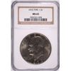 Image 1 : 1972 TYPE-1 EISENHOWER DOLLAR, NGC MS-65