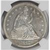 Image 2 : 1843 SEATED DOLLAR NGC AU 55 RARE!
